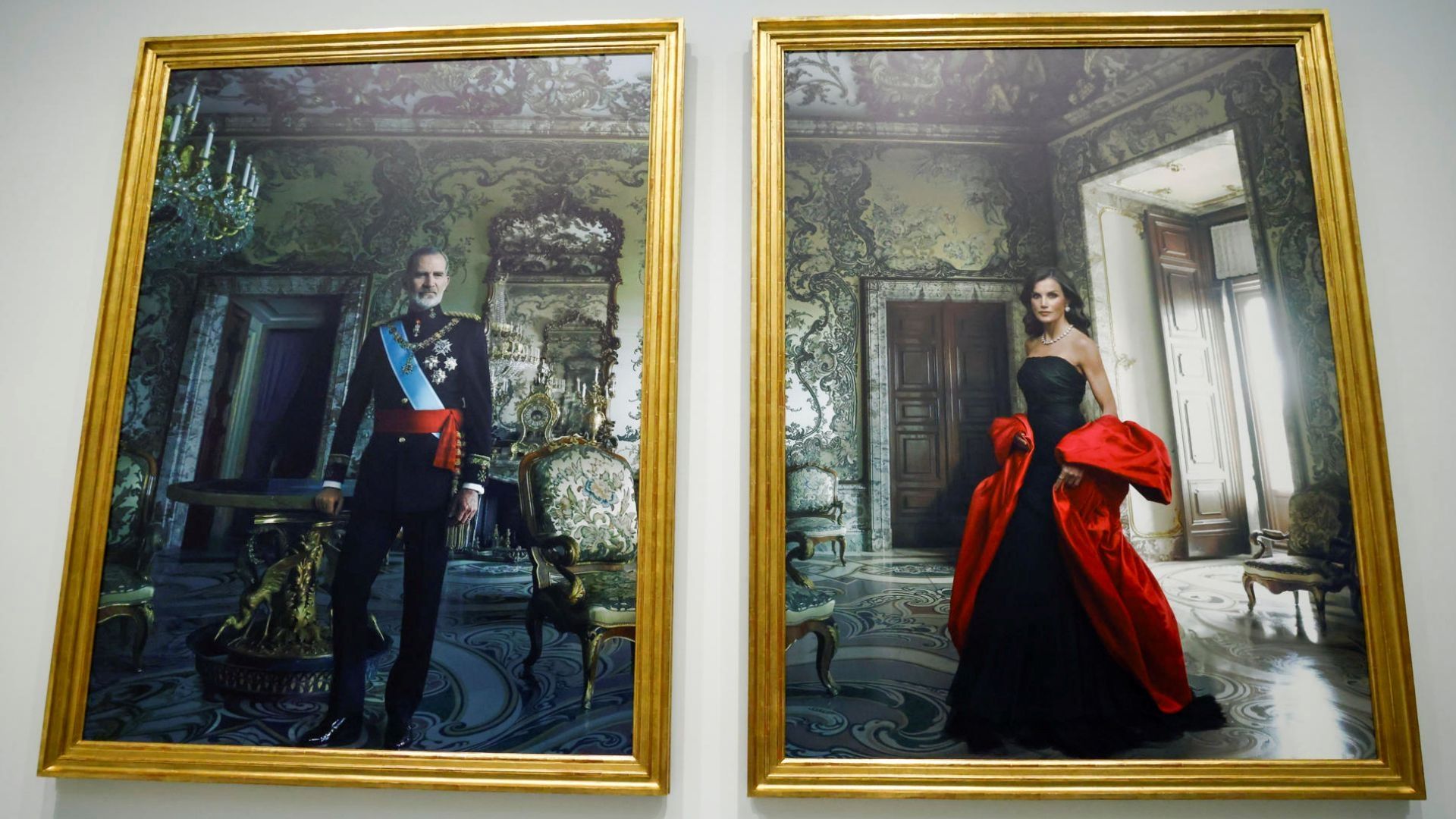 Presentan nuevos retratos de los reyes de España