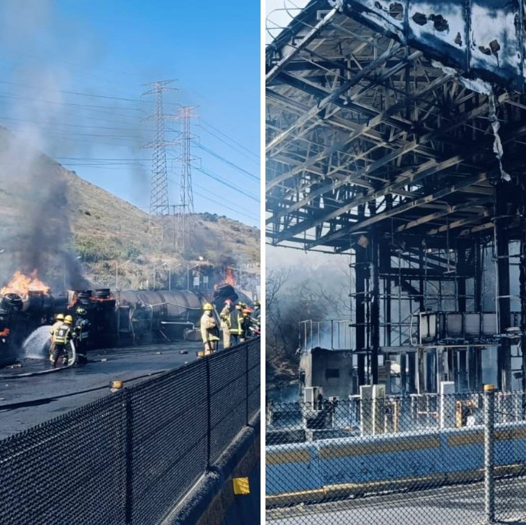 Video: Momento Exacto en que Pipa se Incendia en la Chamapa-Lechería; Reportan 1 Muerto