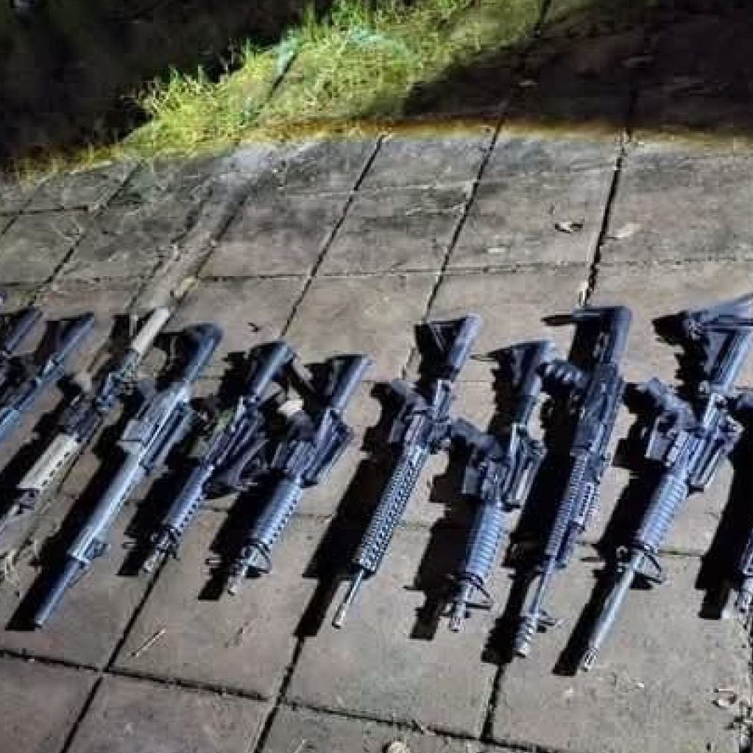 Autoridades realizaron detenciones y confiscaron armas, luego de un enfrentamiento en Tapachula, Chiapas. Foto: Cuartoscuro