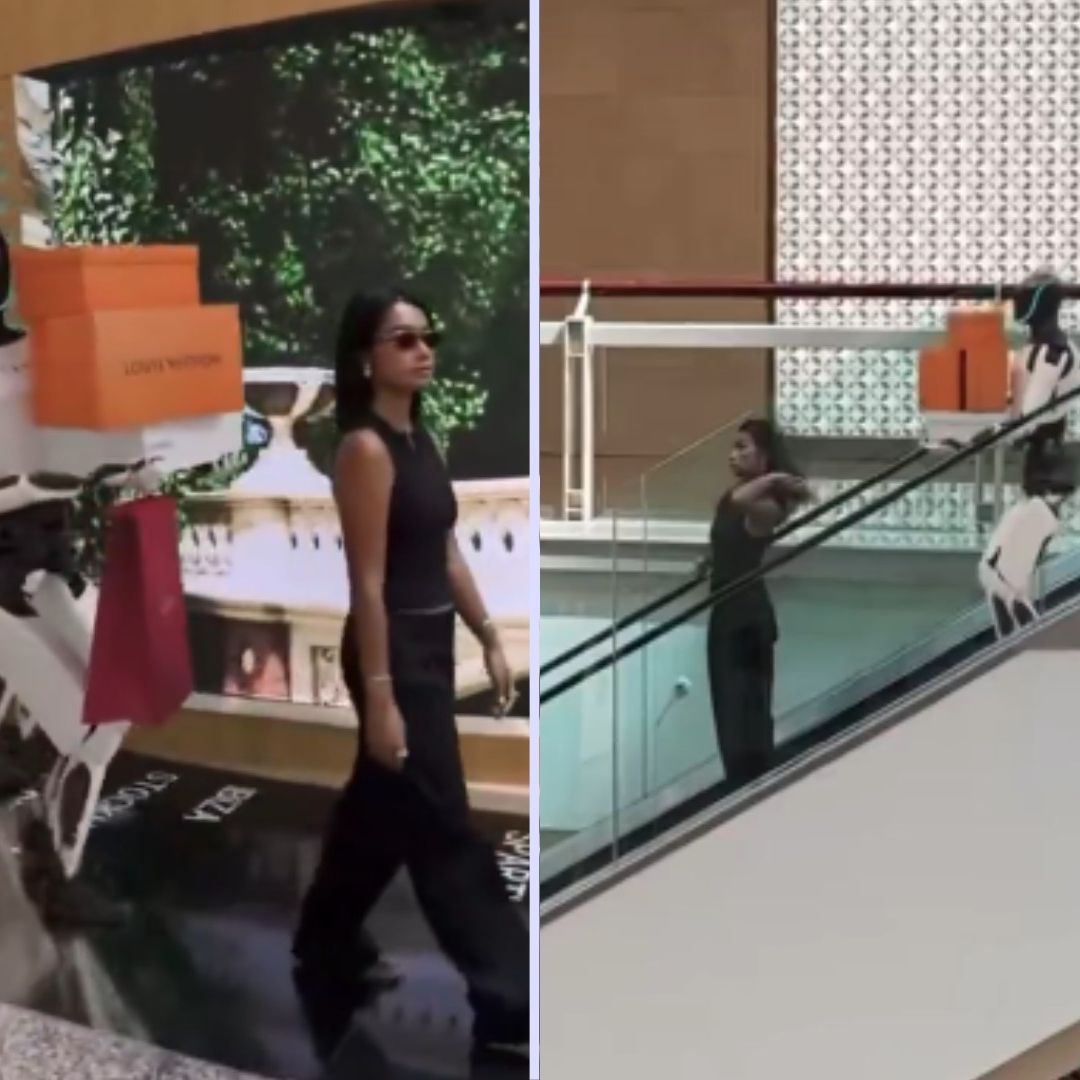 ¡Es el Futuro! Captan a Mujer con Robots de Tesla Cargando sus Compras
