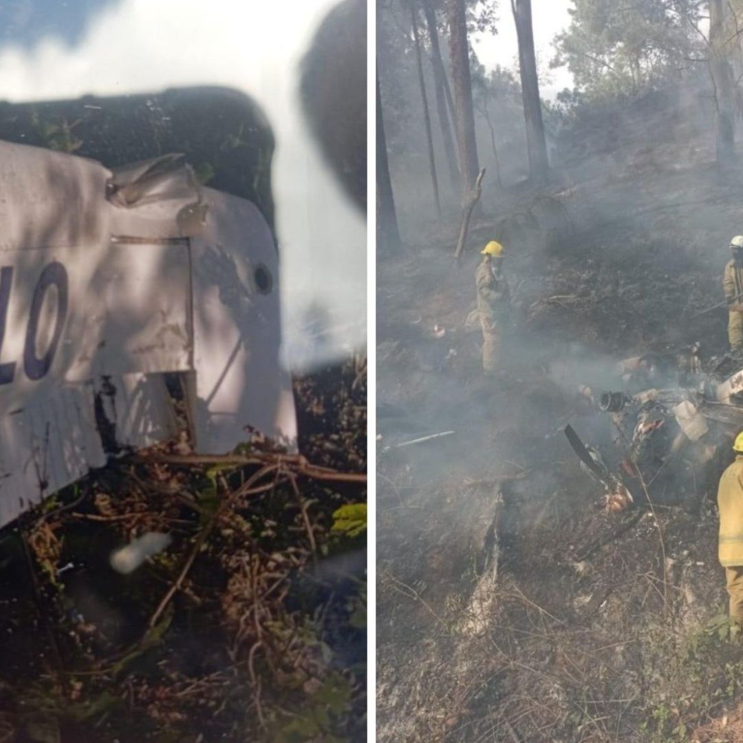 Una aeronave se desplomó en el municipio de Quitupan.