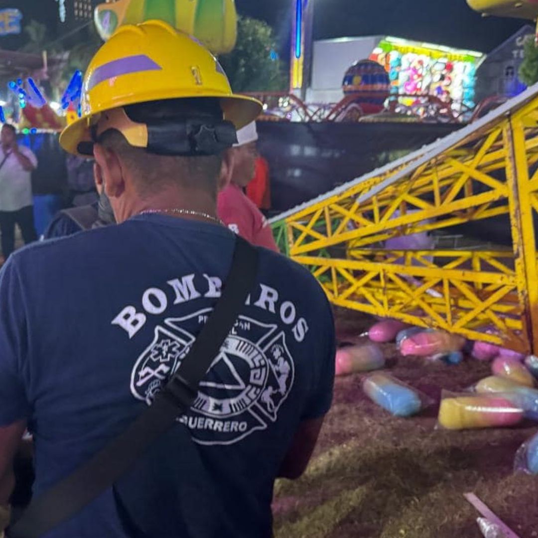 Video | Colapsa Juego Mecánico en Feria en Club de Golf, en Acapulco