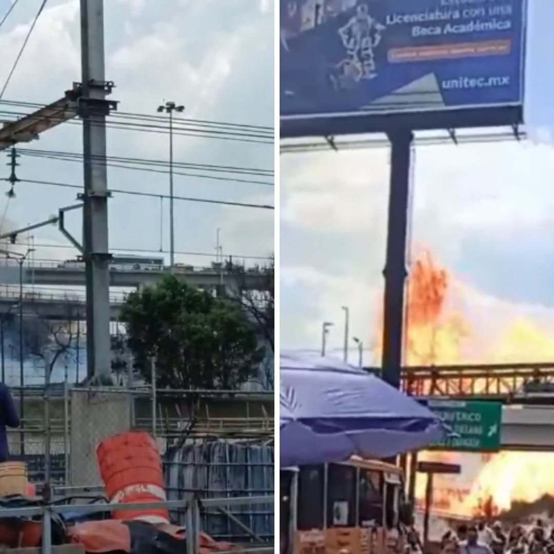 Reportan Fuerte Explosión e Incendio Cerca de Metro Santa Martha en Iztapalapa, ¿Qué pasó?