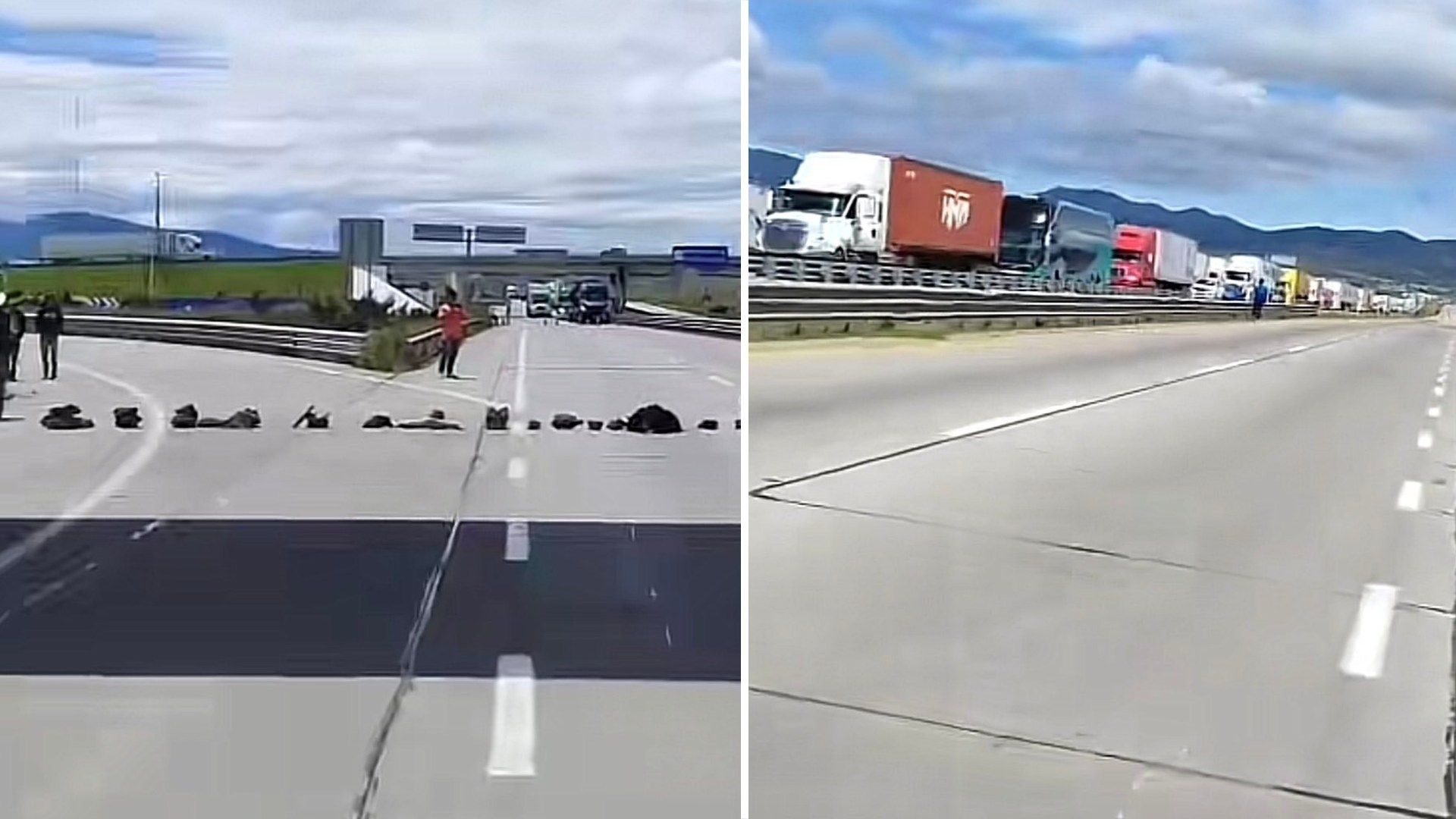 Bloqueo en Ambos Sentidos de la Autopista Arco Norte en Calpulalpan por Manifestación de Ejidatarios