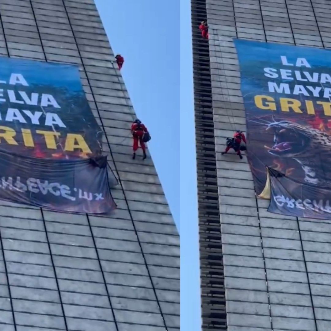 Un grupo de personas escalando.