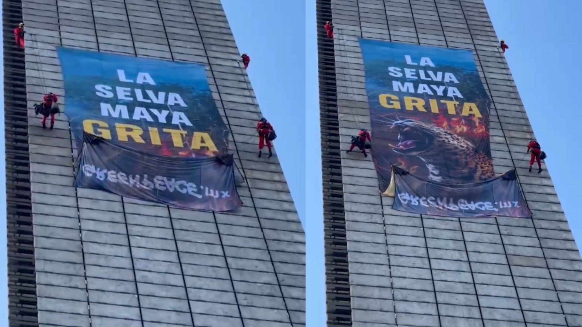 Un grupo de personas escalando.