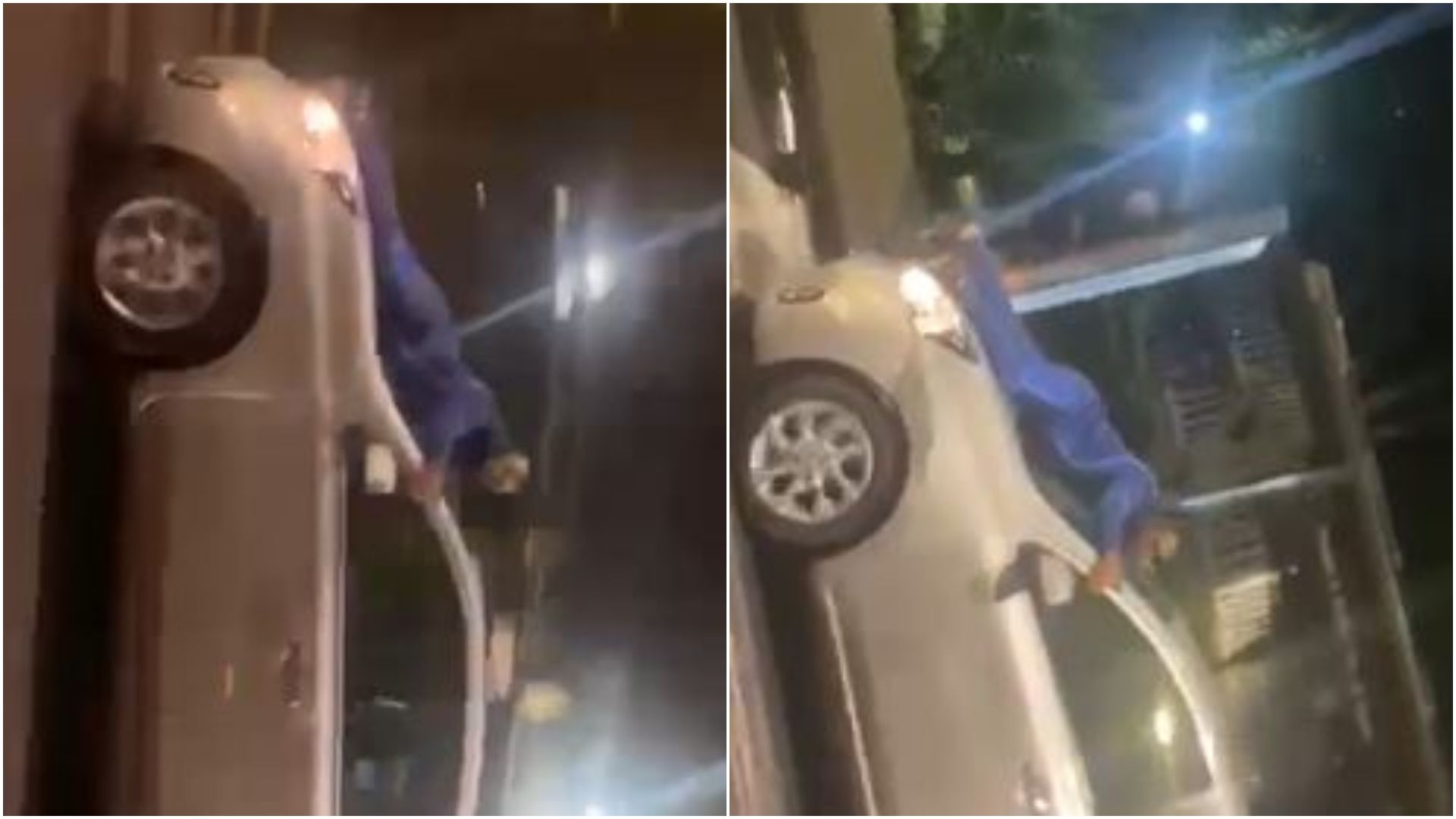 Diego denunció que si no se hubiera subido al cofre, el conductor lo habría atropellado.