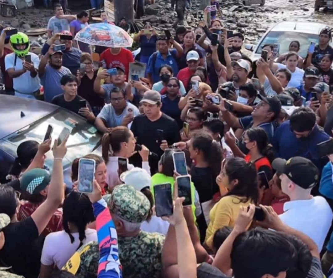 Claudia Sheinbaum en Poza Rica Veracruz. Tomada de @Claudiashein