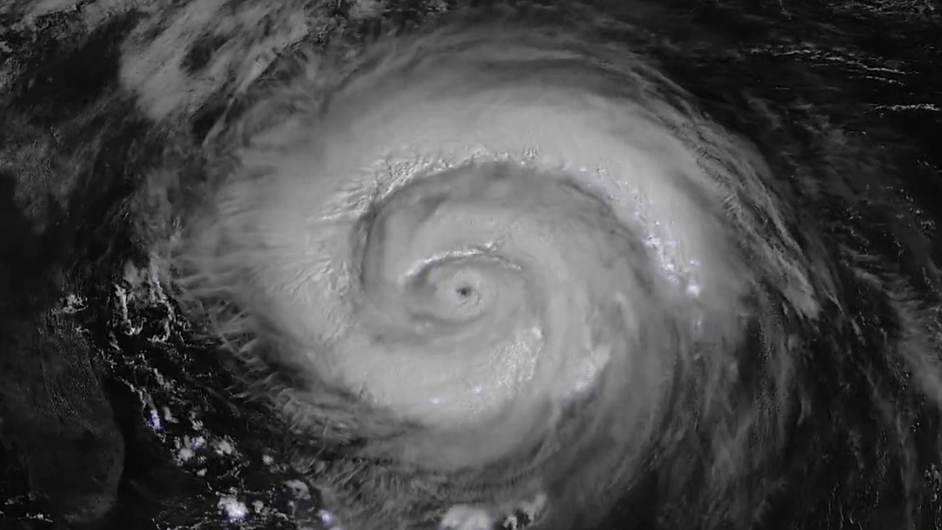 Huracán Erin visto desde el espacio en agosto 2025. Foto: X @CIRA_CSU