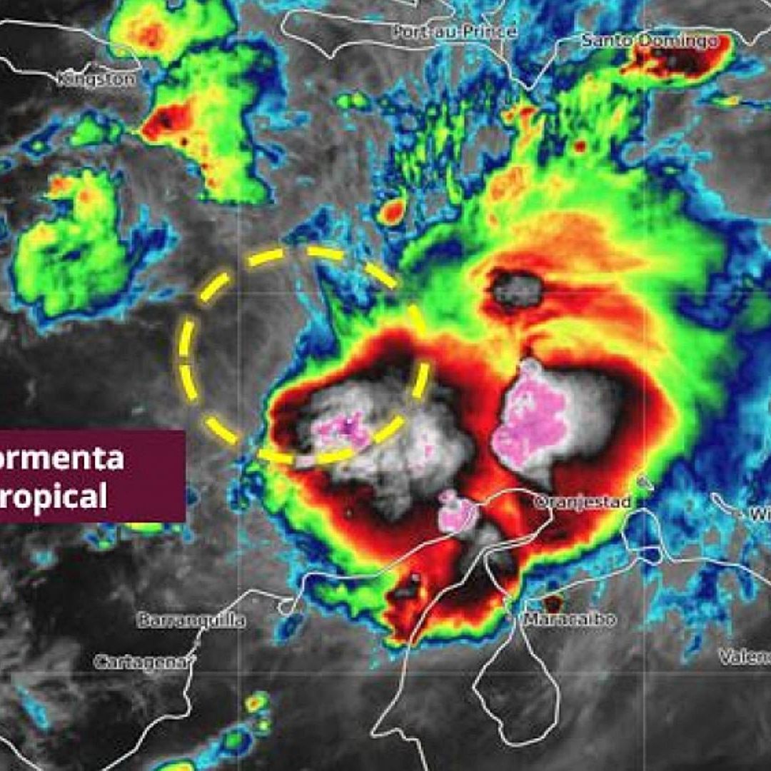 Tormenta Melissa en el Atlántico. Foto: SMN