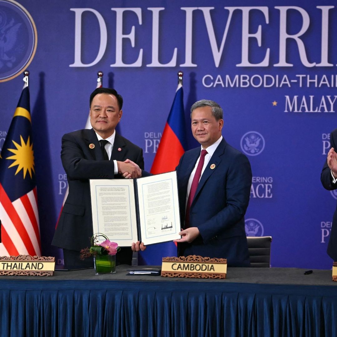 Camboya y Tailandia firman acuerdo de tregua en presencia de Trump.