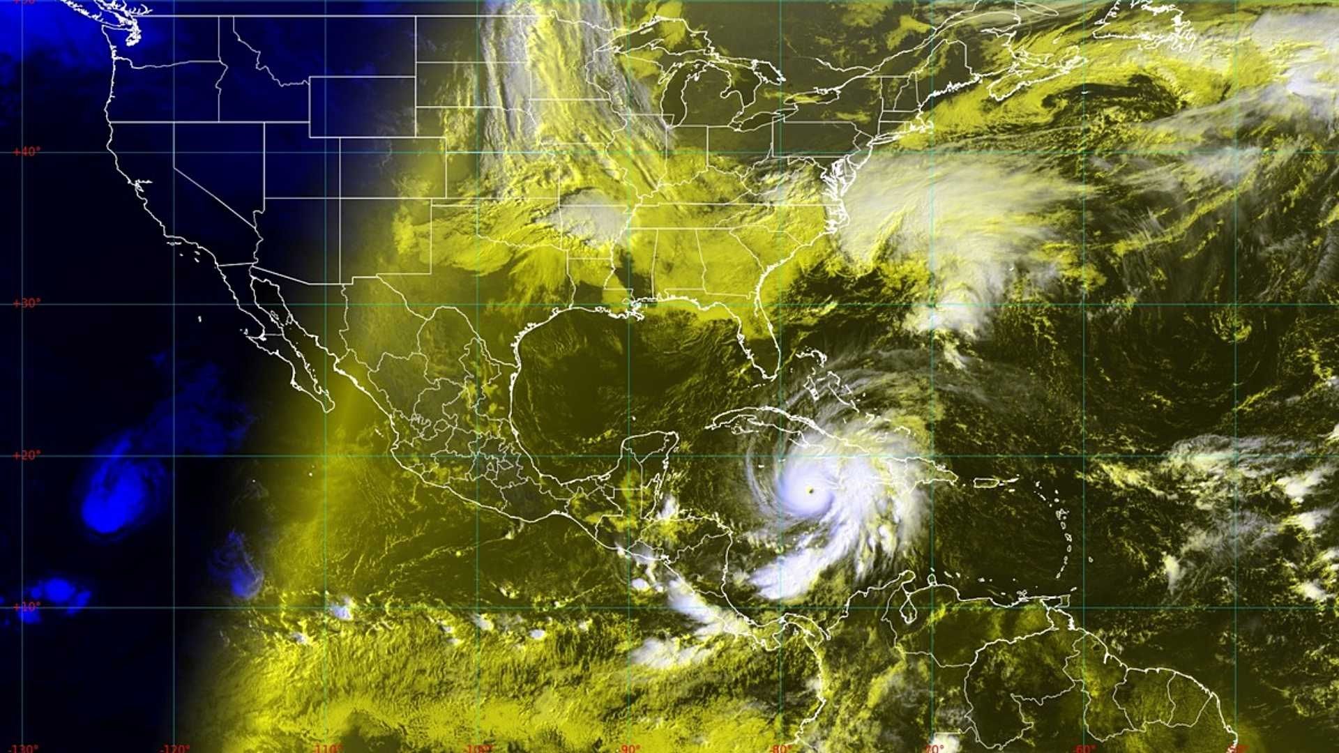 Huracán Melissa en el Atlántico este 28 de octubre de 2025. Foto: SMN