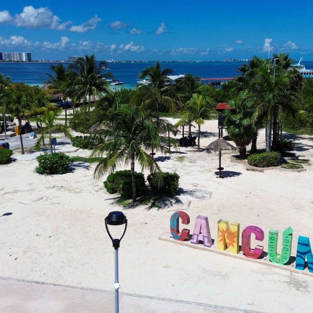 Vista panorámica de Cancún, en Quintana Roo, destino turístico por excelencia, en México