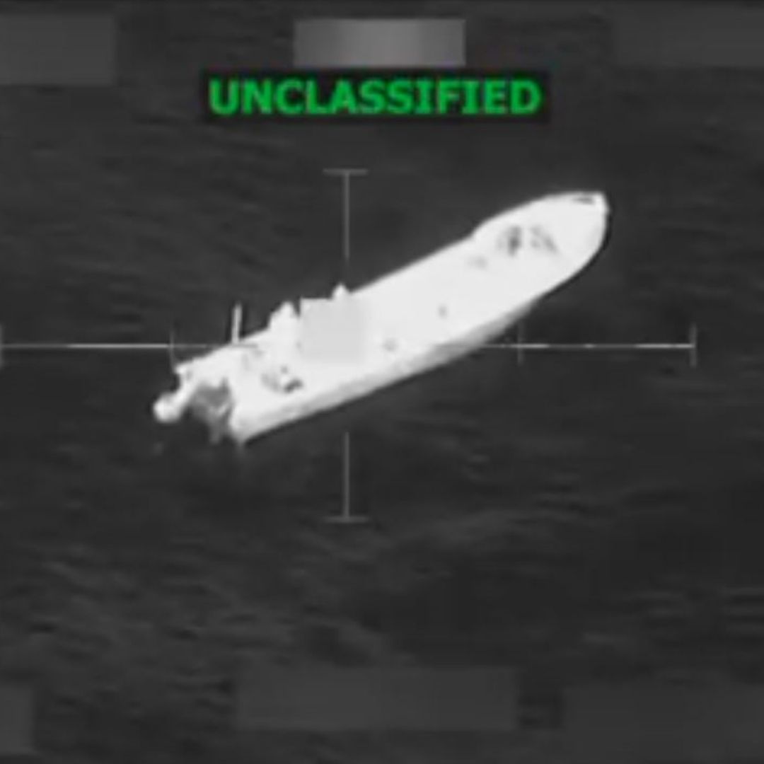 Lancha que fue atacada por Estados Unidos