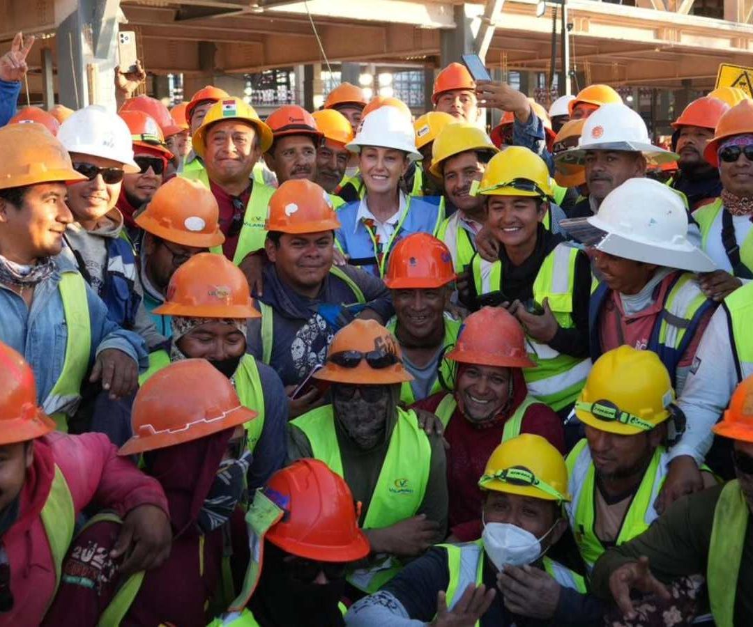 Claudia Sheinbaum en su visita en Nayarit. Foto: Presidencia