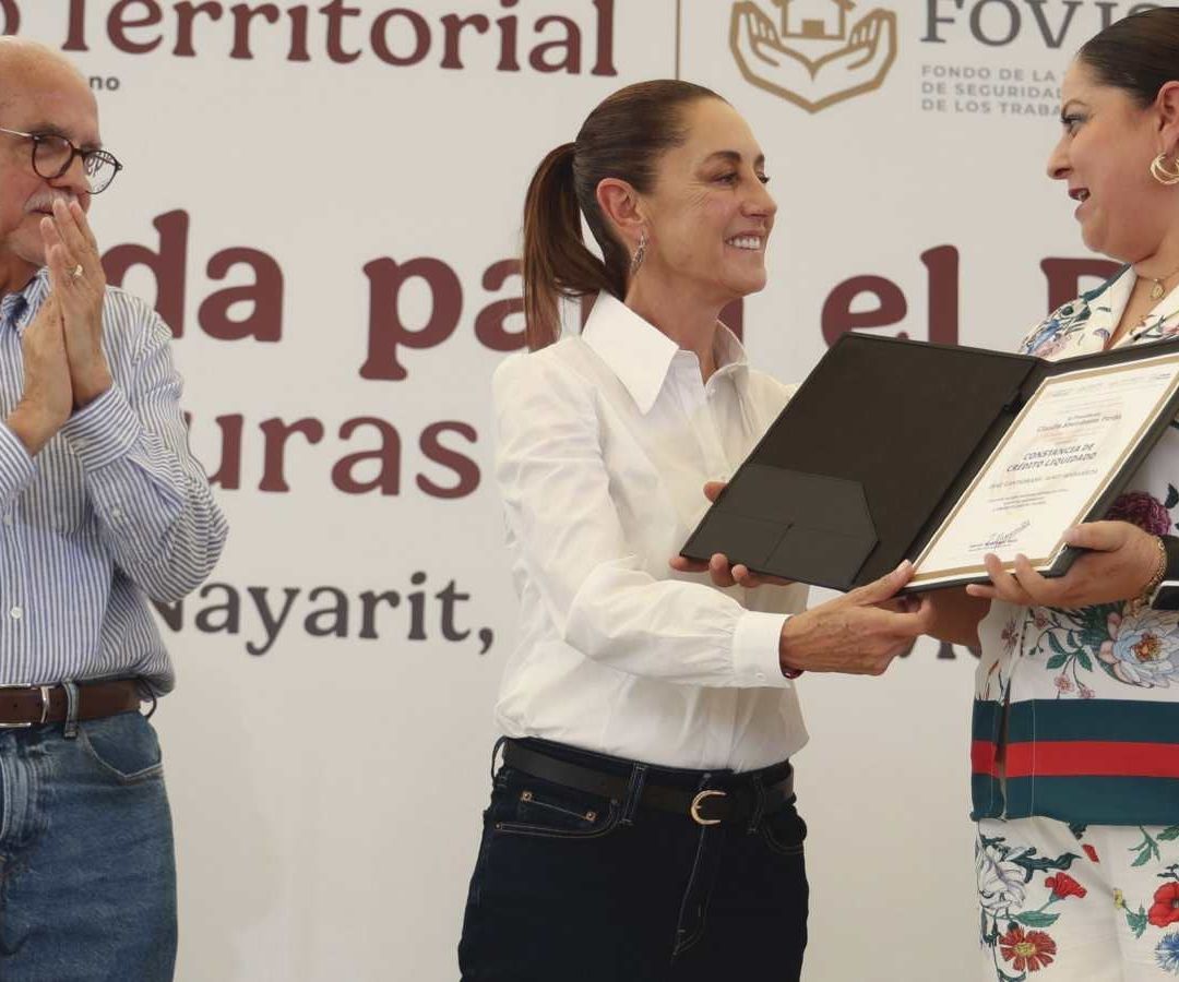 Claudia Sheinbaum en Tepic, Nayarit. Foto: Gobierno de México