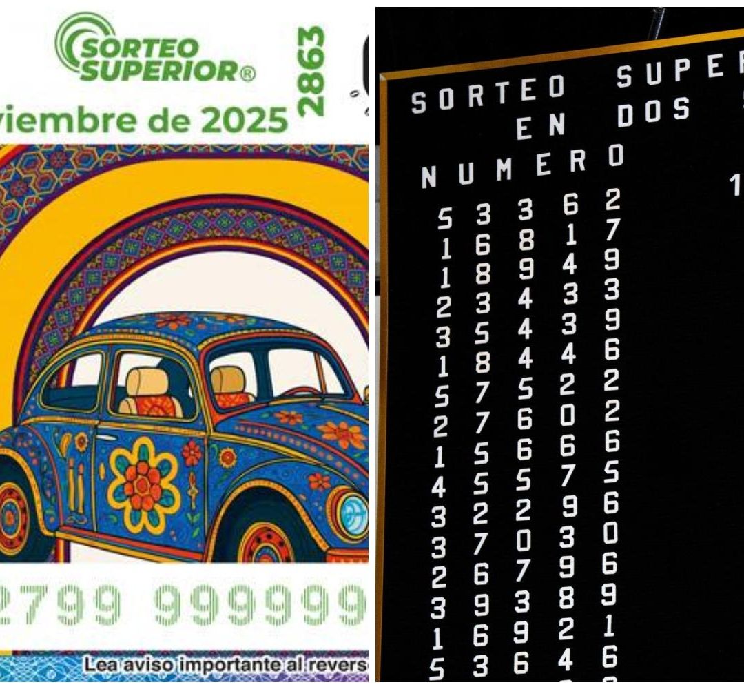 Conoce dónde cayó el premio mayor del Sorteo Superior 2863 de la Lotería Nacional