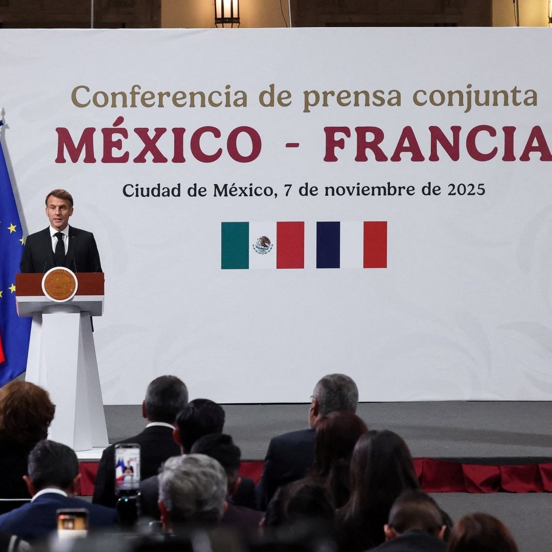 Conferencia de prensa de Claudia Sheinbaum y Emmanuel Macron