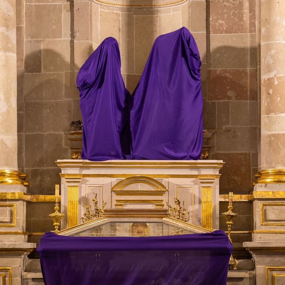 Santos tapados en Semana Santa