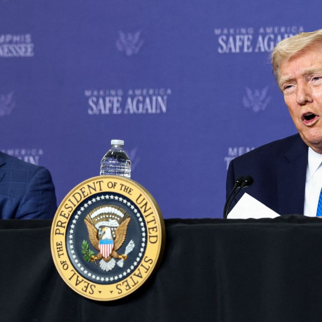 El presidente de Estados Unidos, Donald Trump, y el secretario de Defensa, Pete Hegseth.