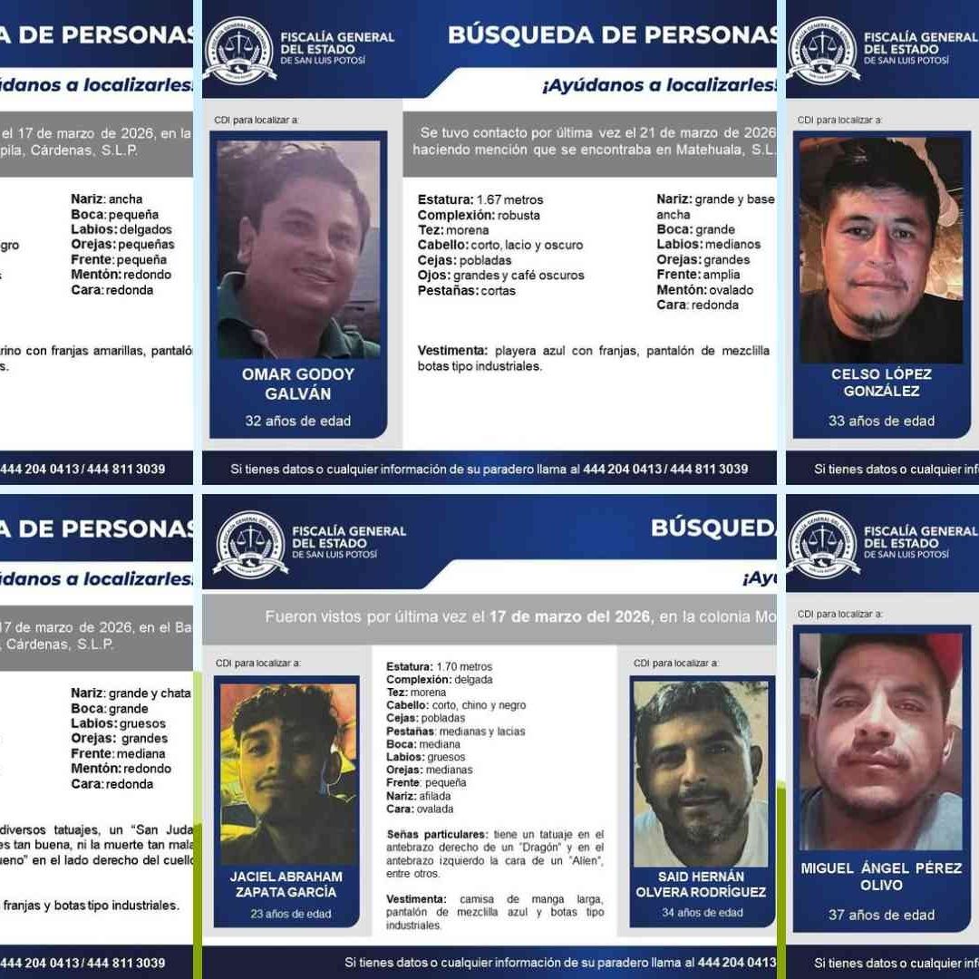 7 Desaparecidos Movilizan Fuerzas en SLP
