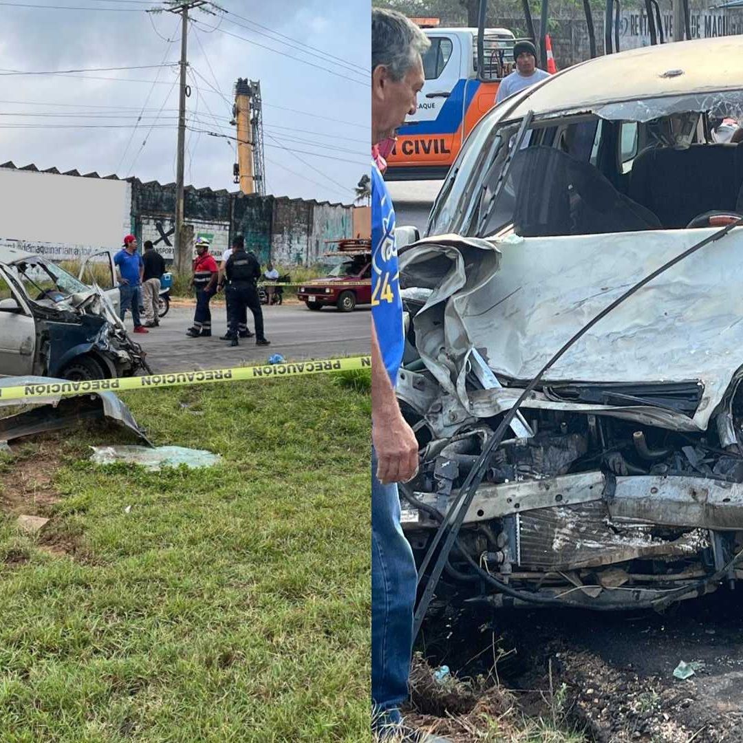 Accidente Camioneta Carretera Antigua Minatitlán Coatzacoalcos Deja Muerto Canticas Familia Menores Lesionados
