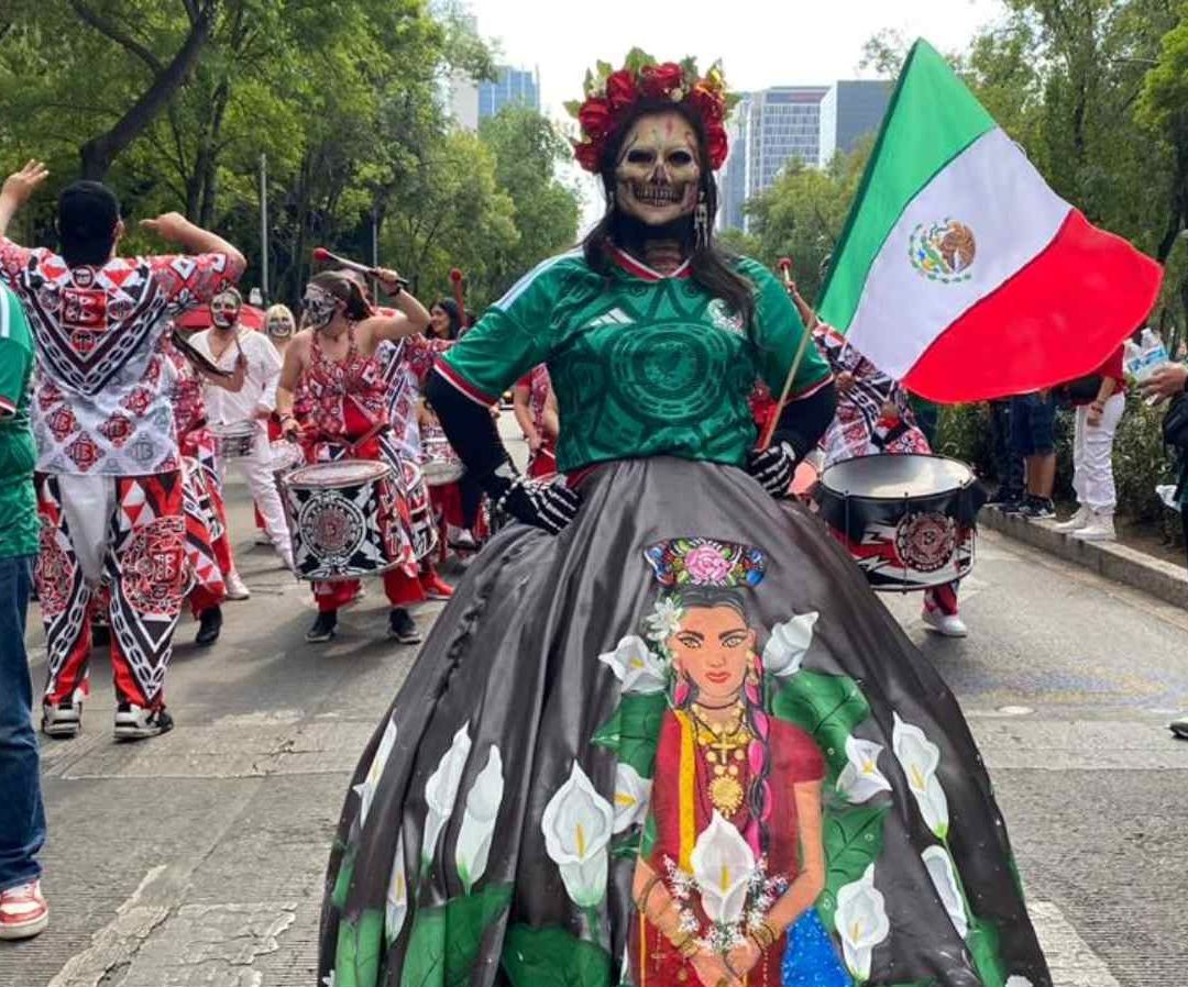 Catrinas Mundialistas en CDMX. Foto: N+