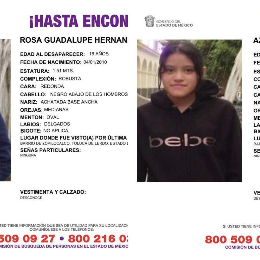 Las hermanas desaparecieron en Toluca, el 13 de marzo pasado.