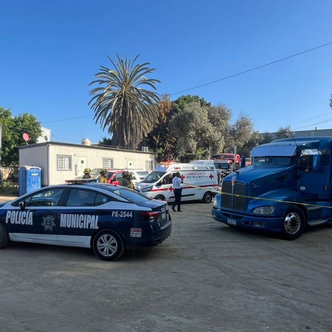 Hombre Muere Tras Ser Atropellado en Negocio de Transportes en Carretera de Ensenada