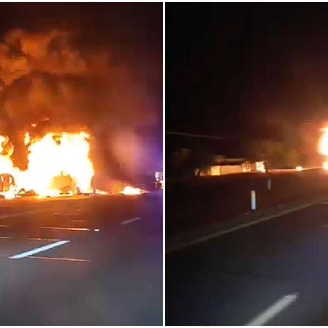 Los usuarios de la carretera fueron alertados.