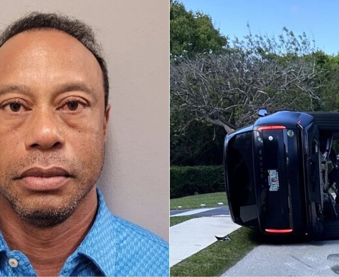 Publican Foto del Arresto de Tiger Woods tras Accidente por Conducir Alcoholizado en Miami
