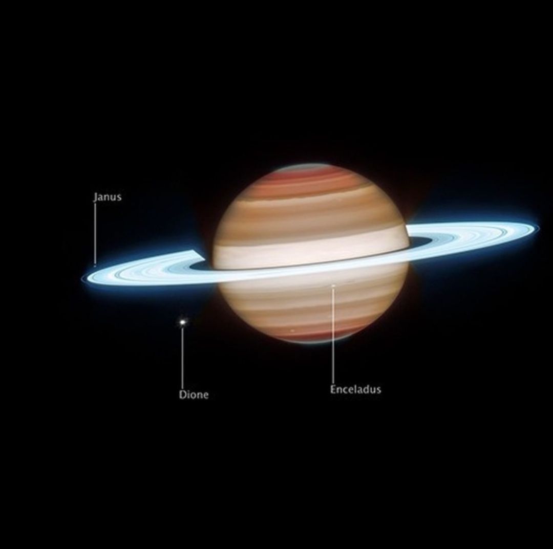 NASA Revela Nuevas Fotos de Saturno en las que Colaboraron los Telescopios James Webb y Hubble