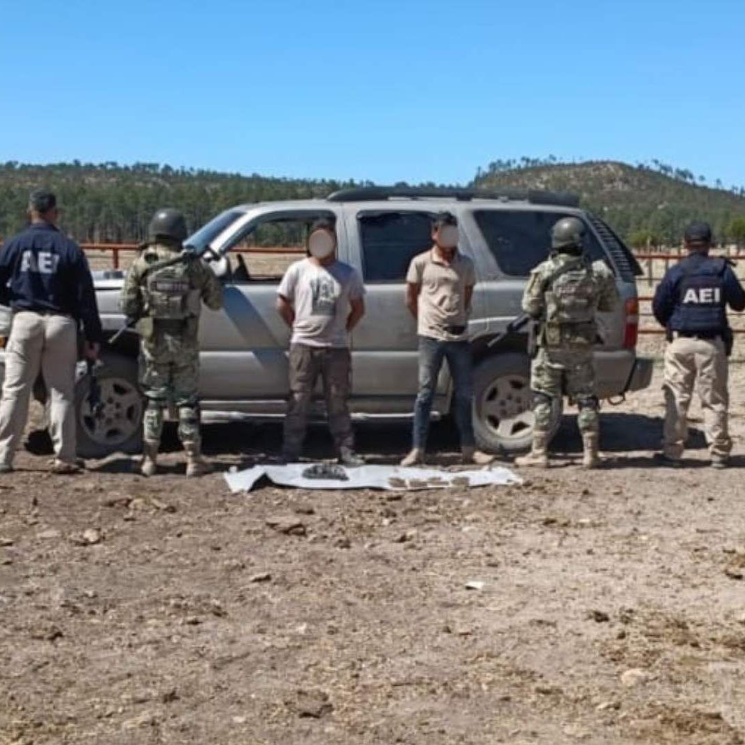 Aseguran Droga y Cartuchos en Guachochi; Detienen a Dos Hombres Durante Operativo