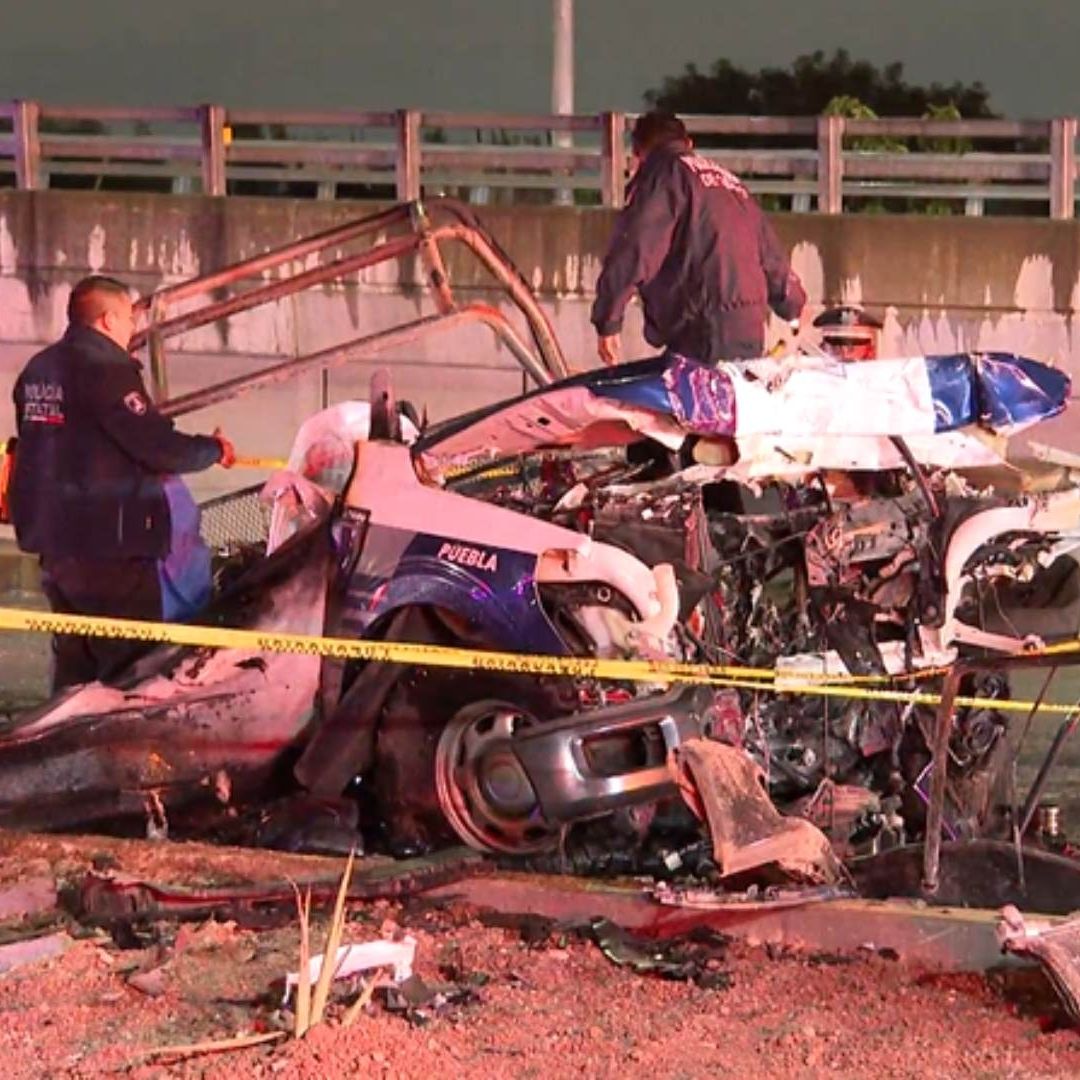 Policía Estatal Valentín Gerardo Martínez Valencia Muerto por Choque Incendio de Patrulla en Autopista México Puebla