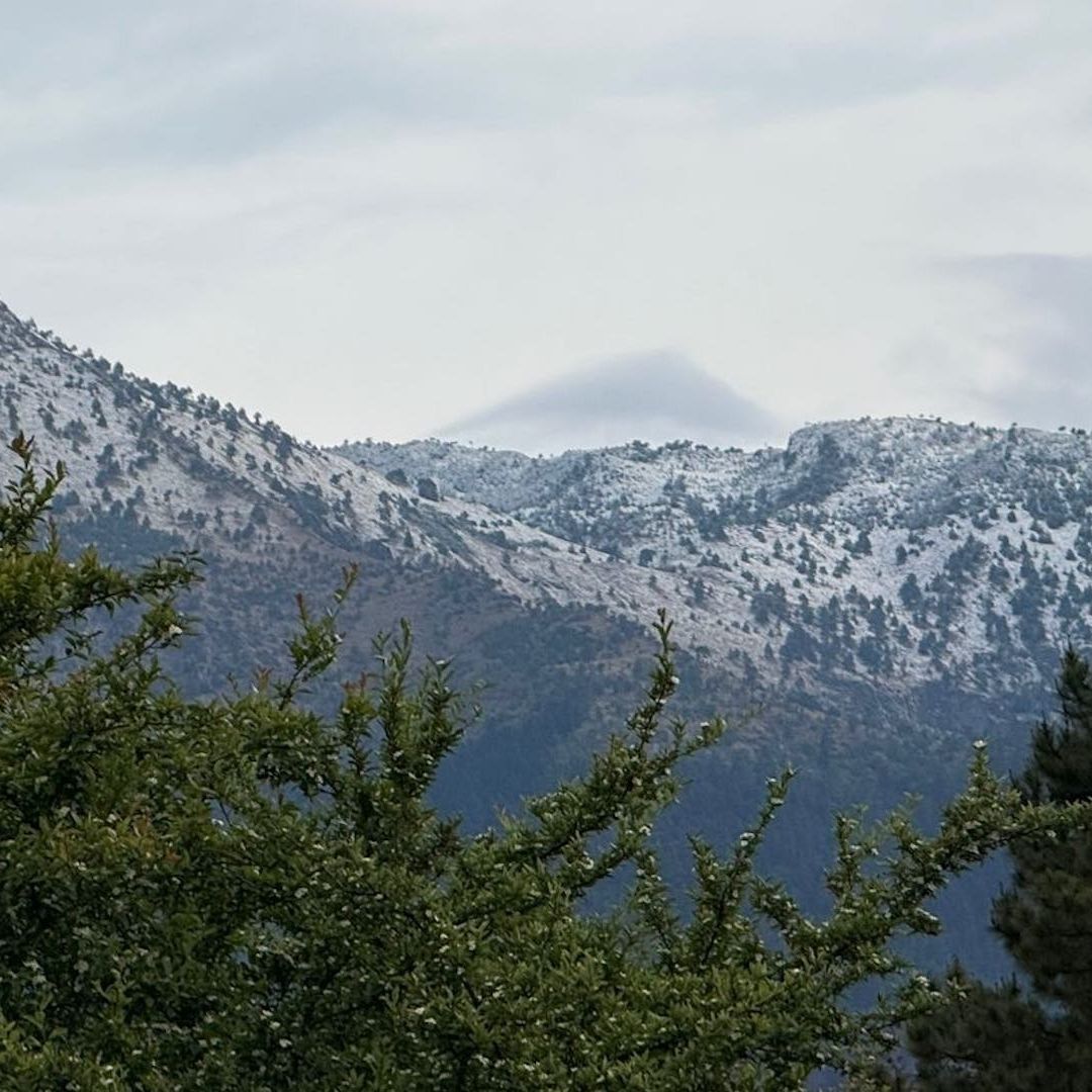 El Ajusco con nieve el 30 de marzo del 2026