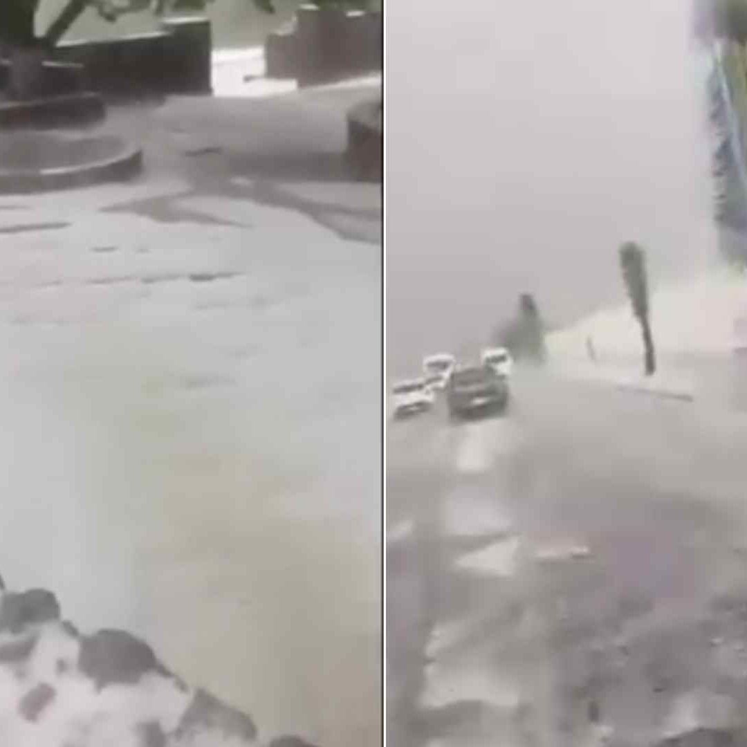 Lluvias Leves y Granizo en SLP