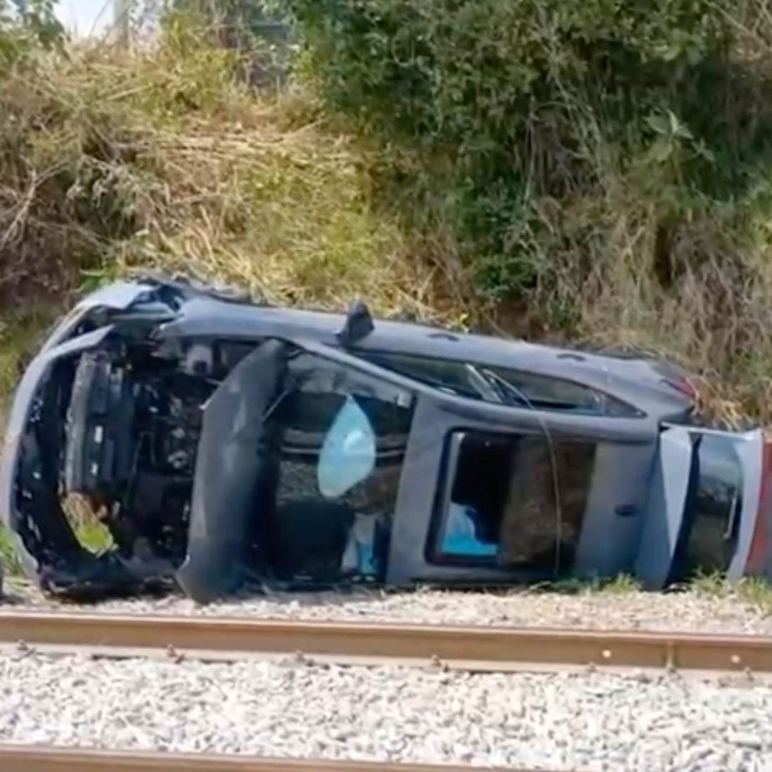 Familia Sufre Accidente Autopista Orizaba Córdoba Ixtaczoquitlán Veracruz Vías Tren