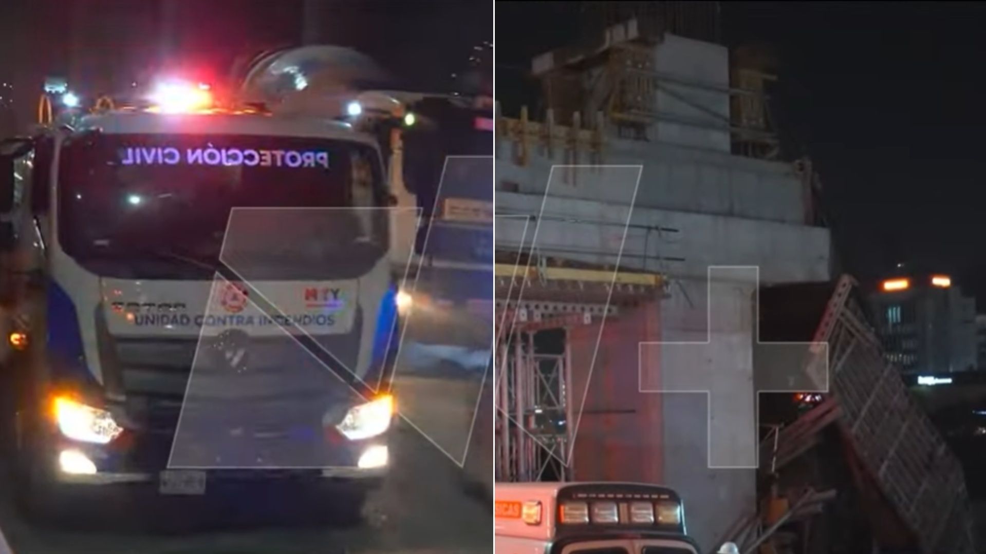 Estructura del metro cae