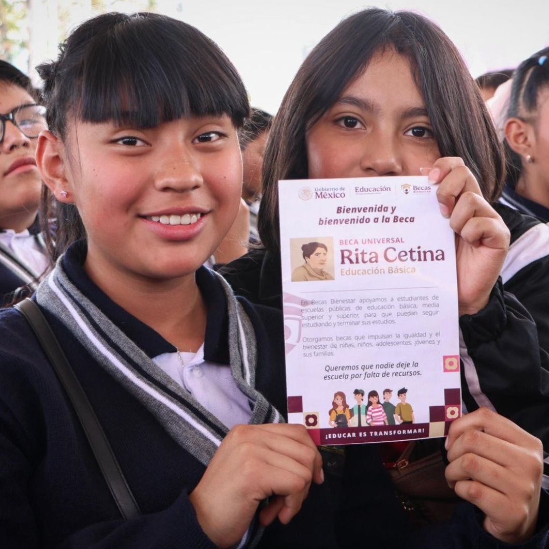 Abre registro beca Rita Cetina Primaria 2026
