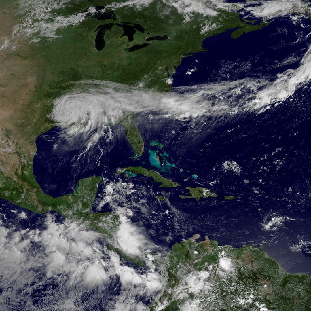 Imagen de satélite de la temporada de ciclones en México de 2025