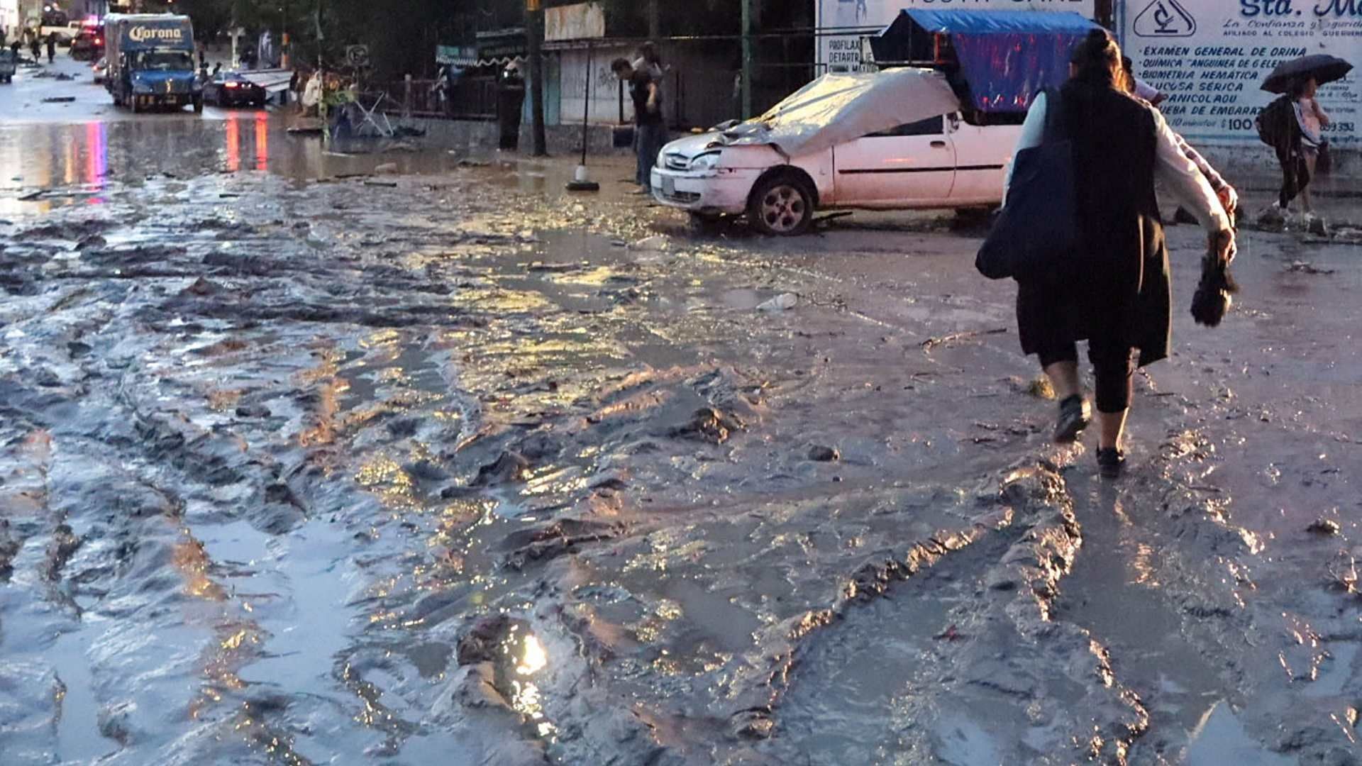 Afectaciones durante fuerte lluvia en Guerrero en junio 2025. Foto: Cuartoscuro