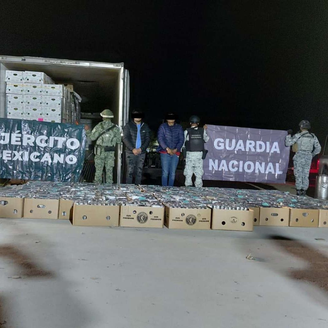 Aseguran Cargamento de Más de Una Tonelada de Presunta Droga en Sonora; Hay 2 Detenidos