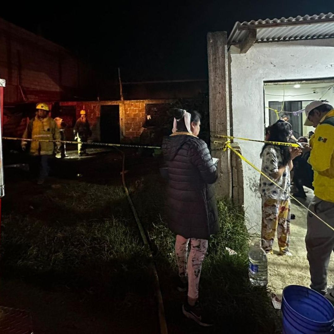 Dos Menores Muertas y Cinco Lesionados por Incendio Casa Habitación en Colonia El Mirador de Huauchinango