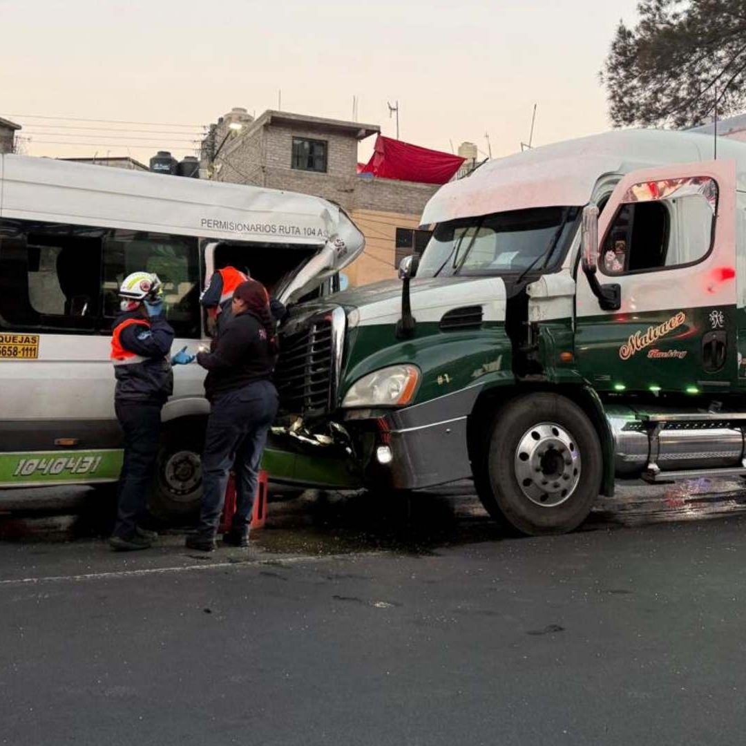 Accidente en la autopista México-Puebla el 2 de abril 2026. Foto: N+