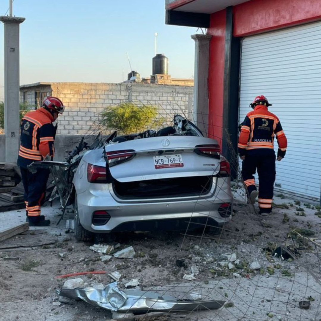 Accidente Deja a Un Muerto y 14 Heridos en la Carretera 57 en San Luis de La Paz, Guanajuato. Foto: N+