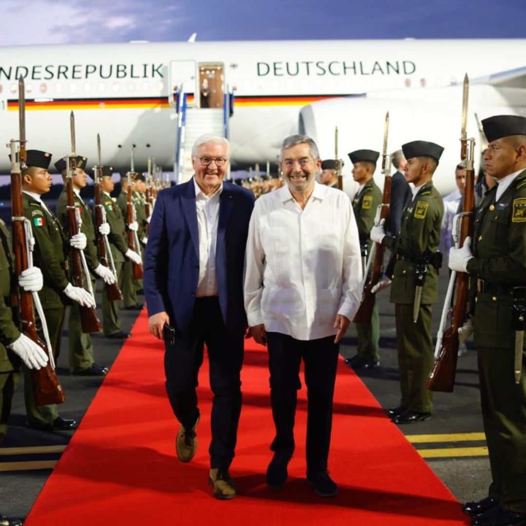 Presidente de Alemania, Frank-Walter Steinmeier, Llega a México para Reunirse con Sheinbaum