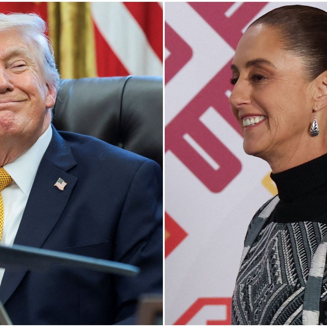 Los mandatarios Donald Trump y Claudia Sheinbaum.