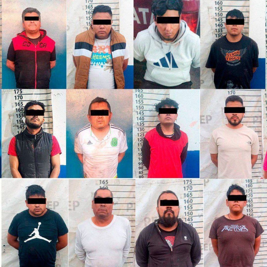 Detenidos 16 Integrantes de Célula Dedicada al Cobro de Piso en Mercado Morelos de Puebla