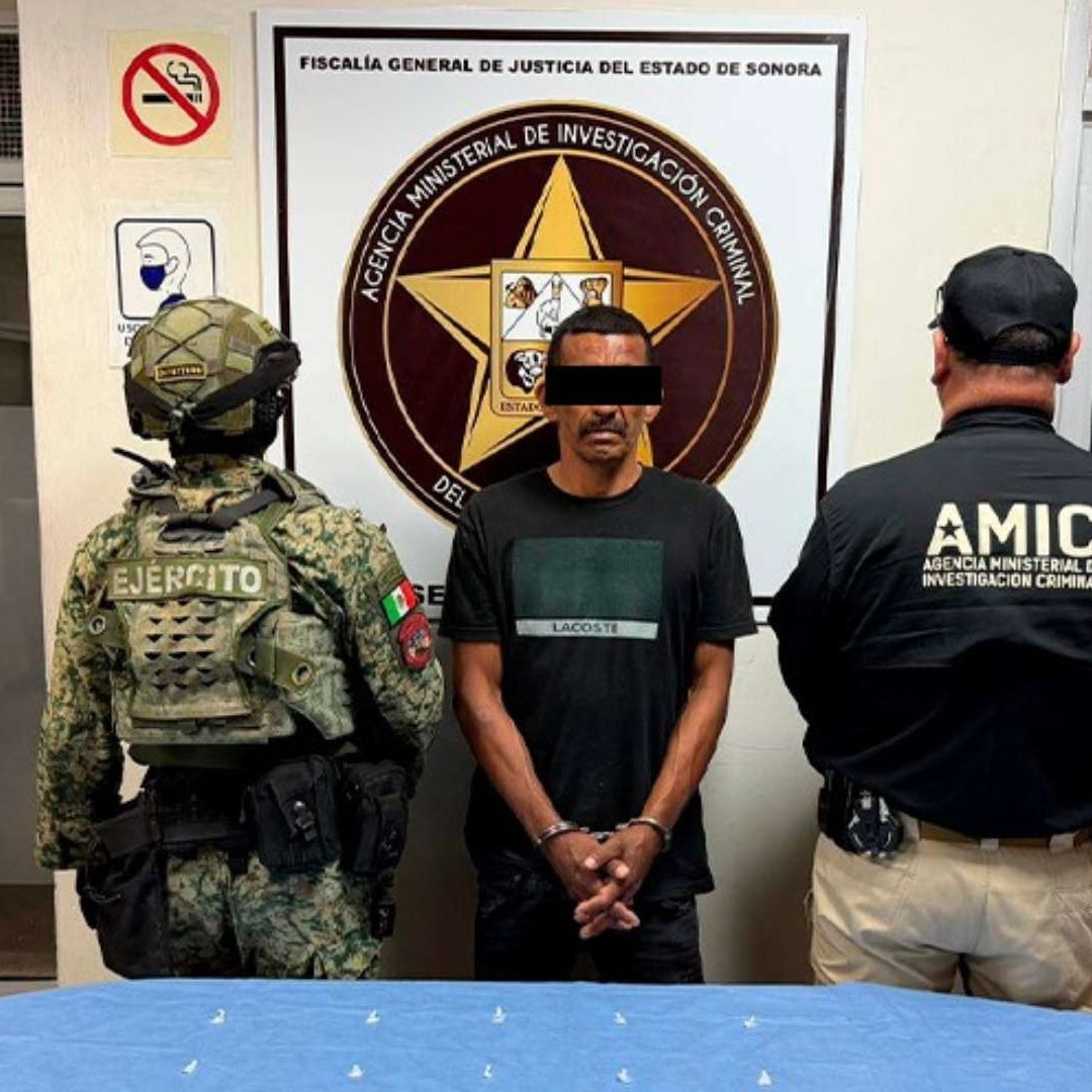 Detienen a "El Chanate" en Posesión de 32 Envoltorios de Metanfetaminas en Ciudad Obregón