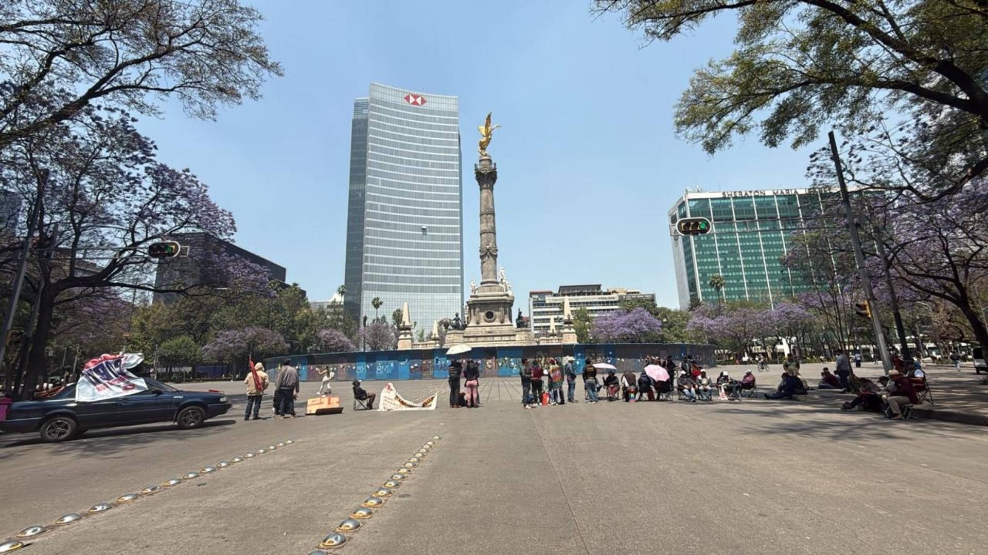 Una imagen de bloqueos en CDMX.